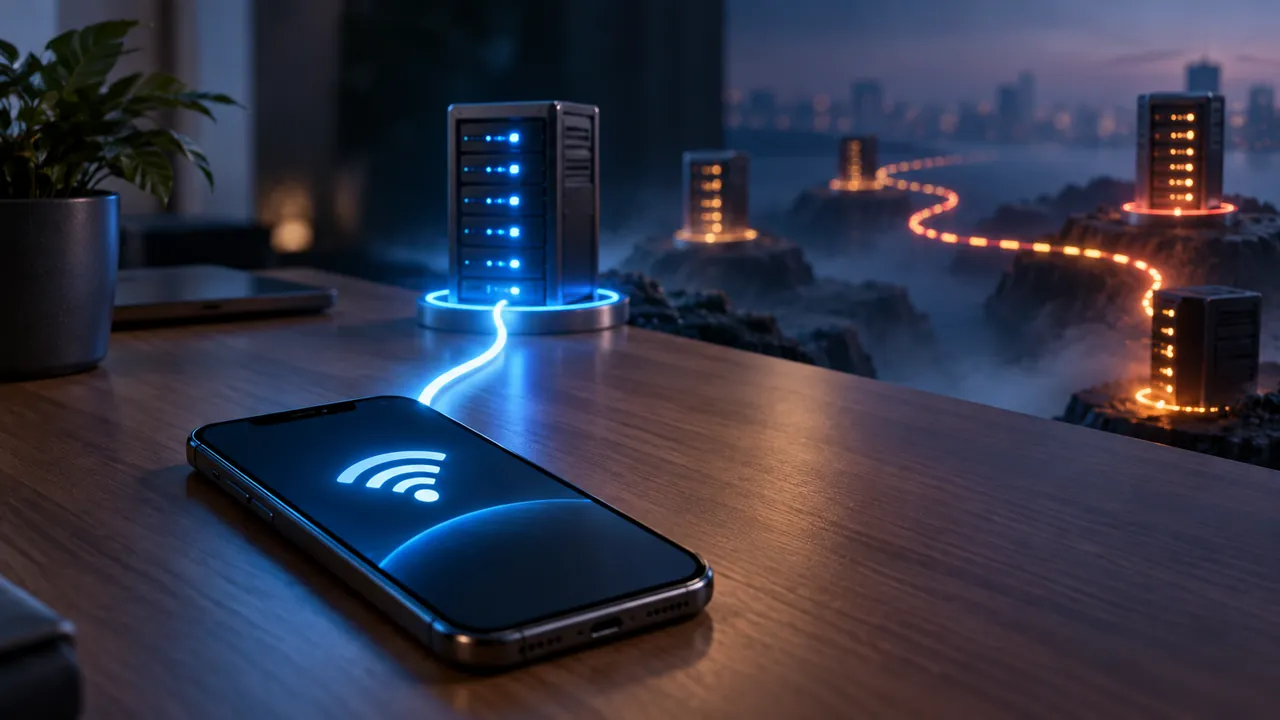تاثیر مسیر و فاصله سرور VPN بر سرعت اینترنت گوشی